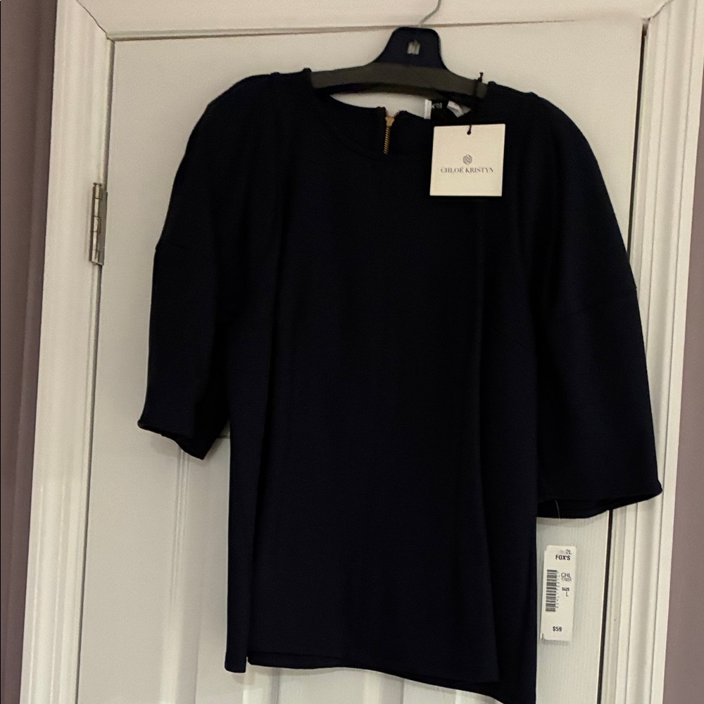 Chloe & Aristy Women's Navy Top